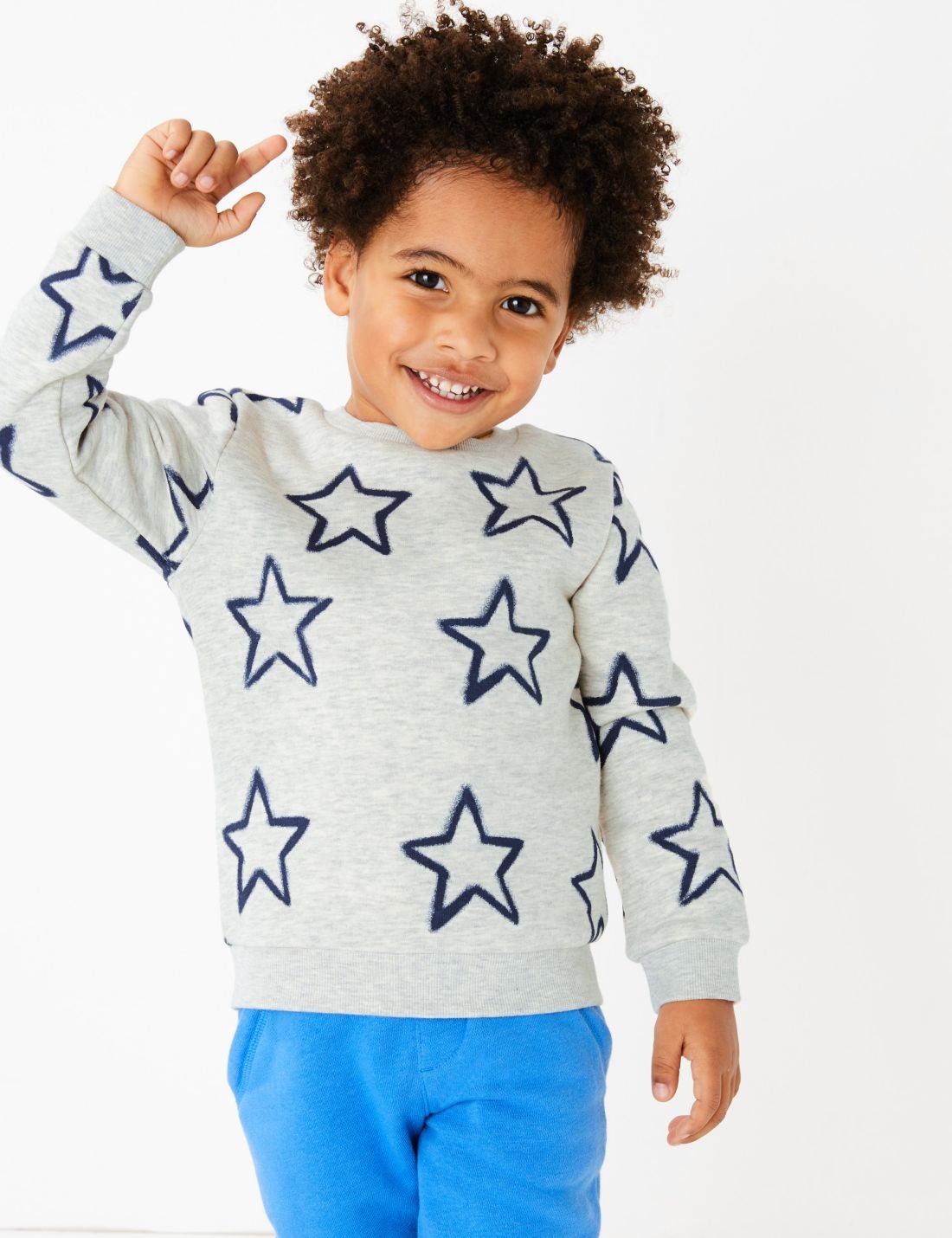 Yıldız Desenli Sweatshirt