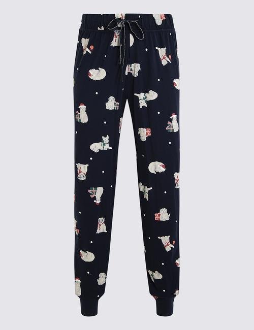 Lacivert Uzun Kollu Pijama Takımı