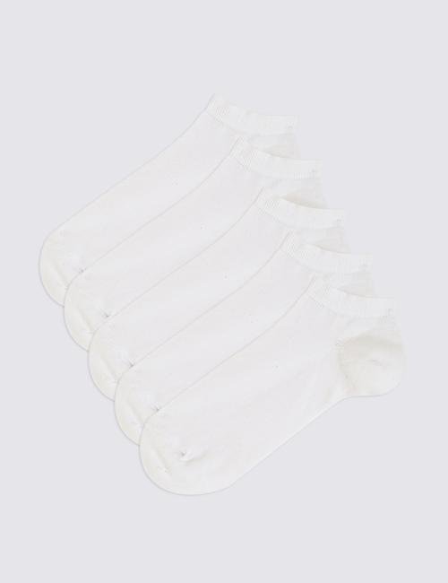 Beyaz 5'li Spor Çorabı Seti
