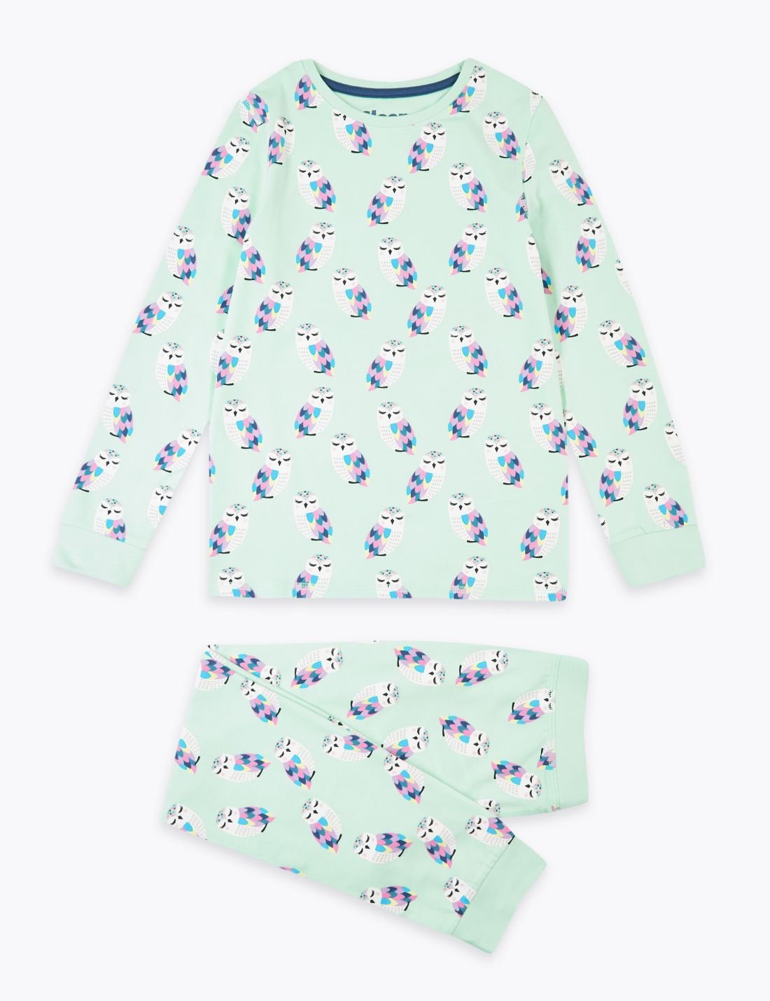 Baykuş Desenli Pijama Takımı