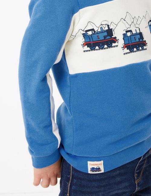 Multi Renk Thomas™ Desenli Sweatshirt