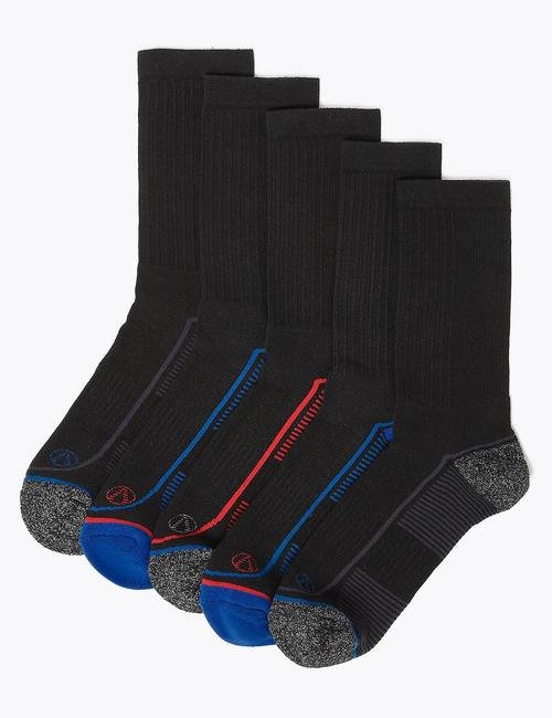 Siyah 5'li Cool & Fresh™ Spor Çorabı Seti