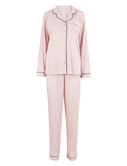 Pembe Cool Comfort™ Puantiyeli Pijama Takımı