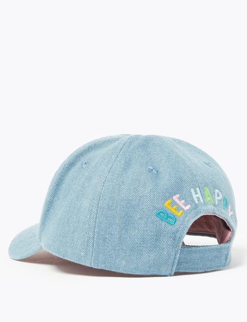 Mavi Arı İşlemeli Beyzbol Şapkası