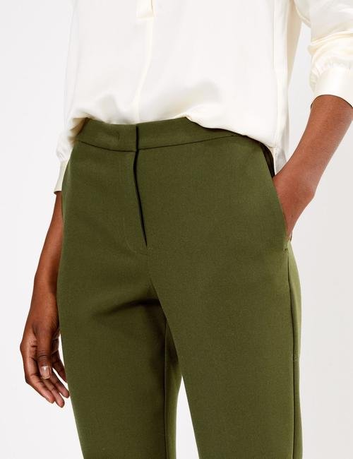 Yeşil Yüksek Belli Pantolon