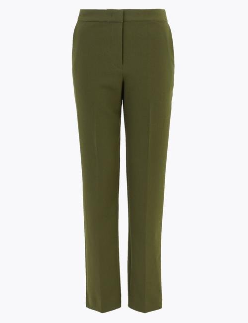 Yeşil Yüksek Belli Pantolon