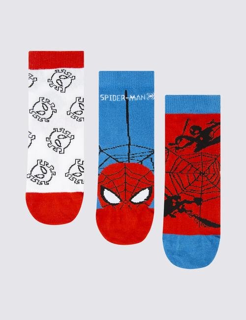Multi Renk 3'lü Spider-Man™ Çorap Seti