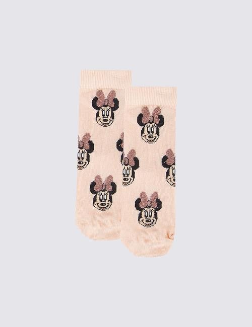 Pembe 3'lü Minnie Mouse™ Desenli Çorap Seti