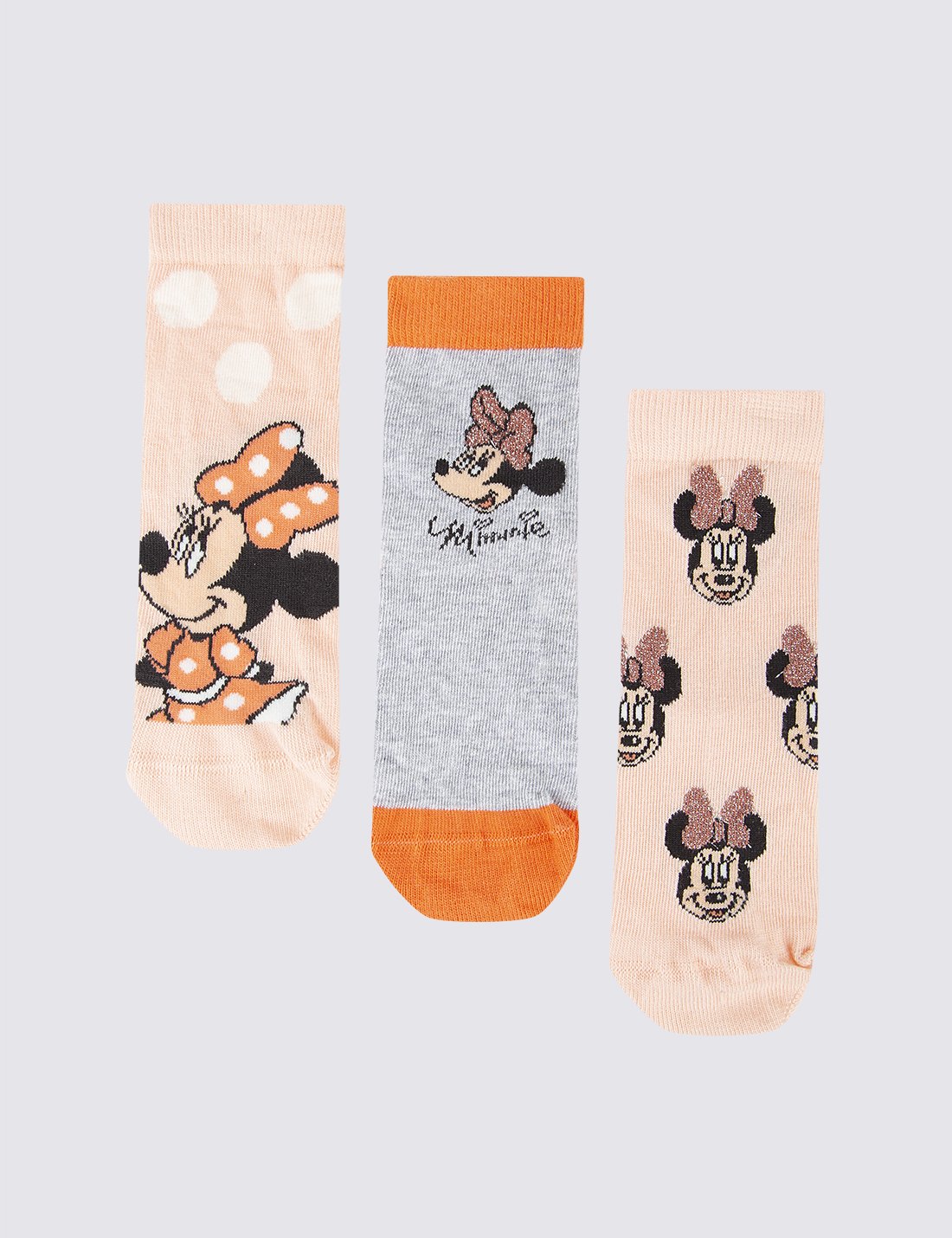 3'lü Minnie Mouse™ Desenli Çorap Seti
