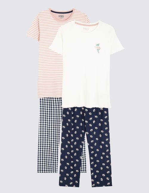 Multi Renk 2'li Pijama Seti