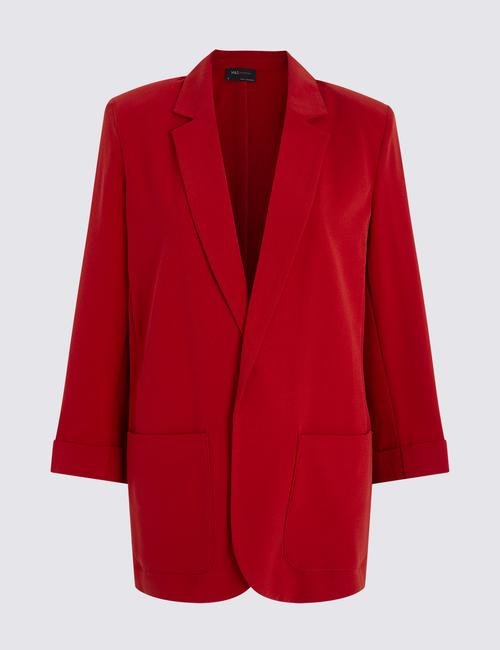 Kırmızı Relaxed Blazer Ceket