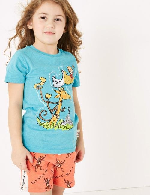 Mavi Roald Dahl™ & NHM™ Desenli T-Shirt