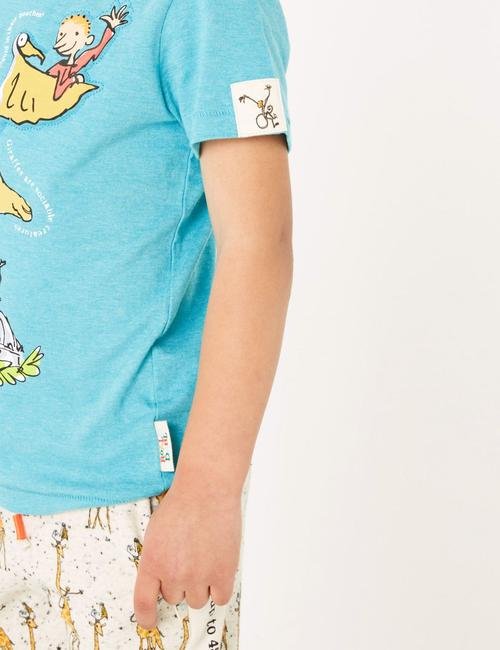 Mavi Roald Dahl™ & NHM™ Desenli T-Shirt