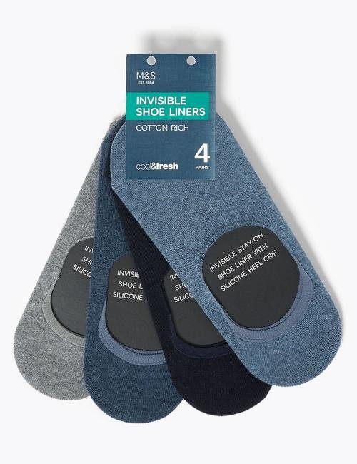 Mavi 4'lü Cool & Fresh™ Spor Çorabı Seti
