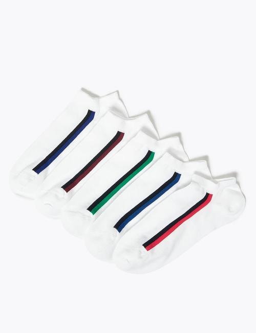 Beyaz 5'li Cool & Fresh™ Spor Çorabı Seti