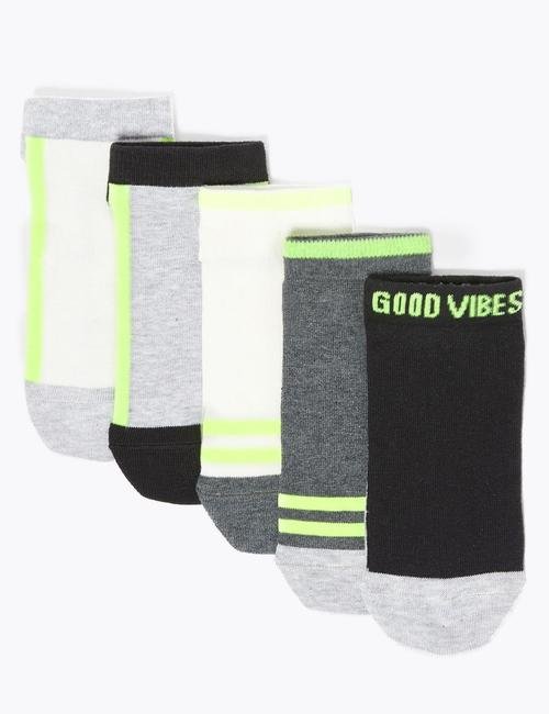 Multi Renk 5'li Neon Çorap Seti