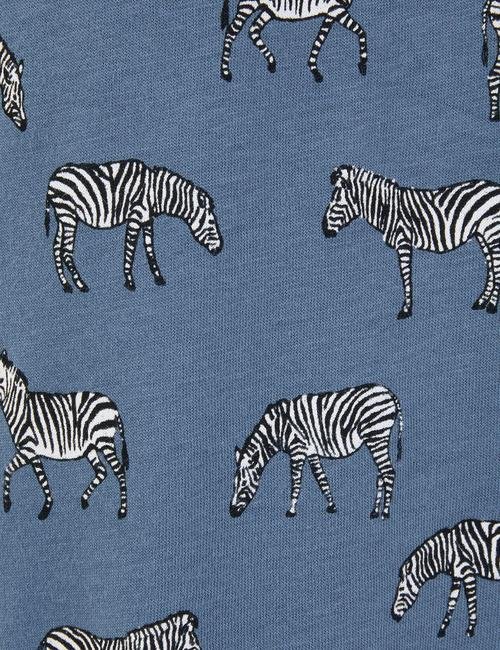 Bordo Zebra Desenli Pijama Takımı