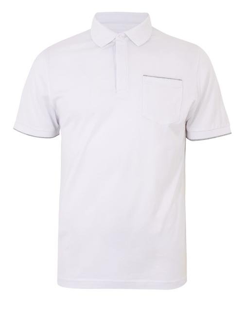 Beyaz Kısa Kollu Polo Yaka T-Shirt
