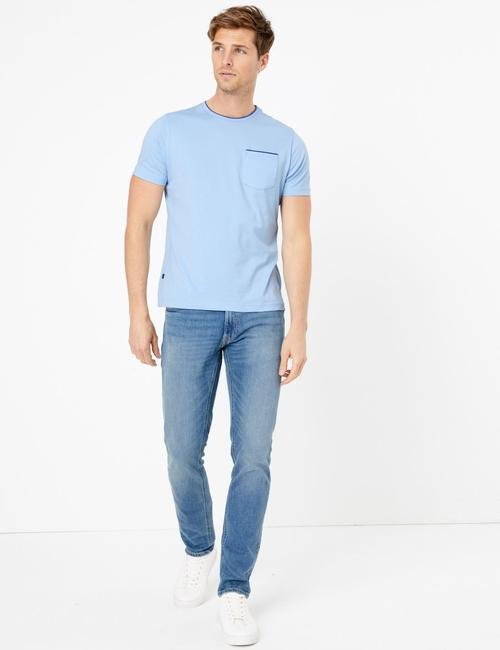 Mavi Luxury Supima® Yuvarlak Yakalı T-Shirt