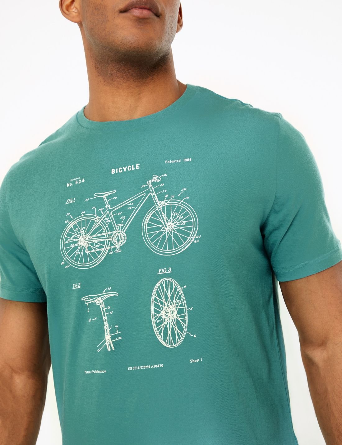Bisiklet Desenli T-Shirt