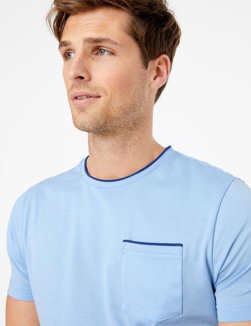 Mavi Luxury Supima® Yuvarlak Yakalı T-Shirt