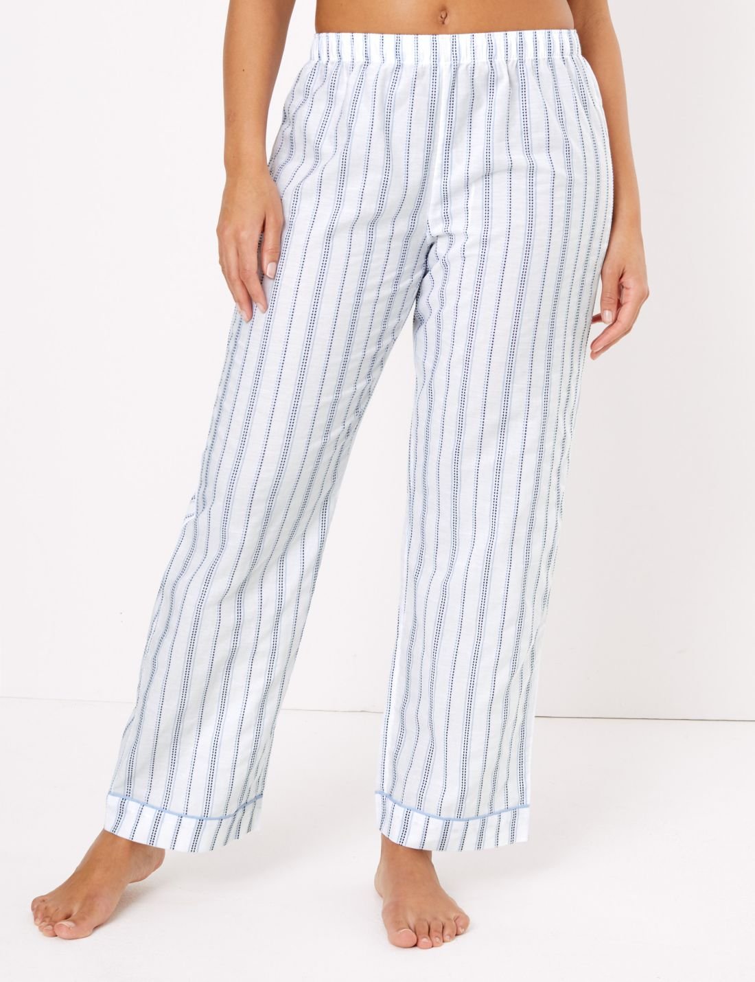 Uzun Kollu Çizgili Pijama Takımı