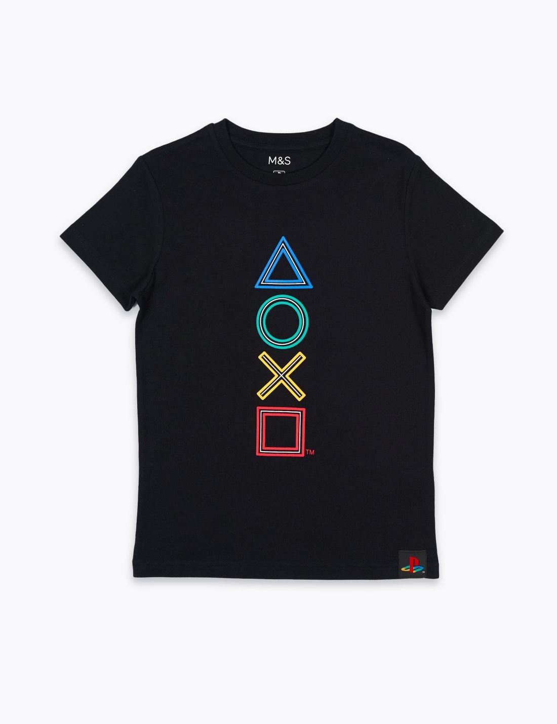 Saf Pamuklu PlayStation™ Kamuflaj T-Shirt (6-16 Yaş)