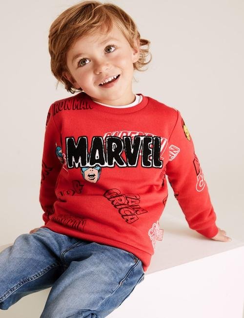 Kırmızı Marvel Superheroes™ Sweatshirt
