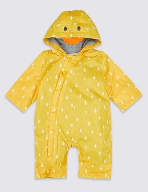 Bebek Sarı Stormwear™ Kapüşonlu Yağmurluk (0-3 Yaş)