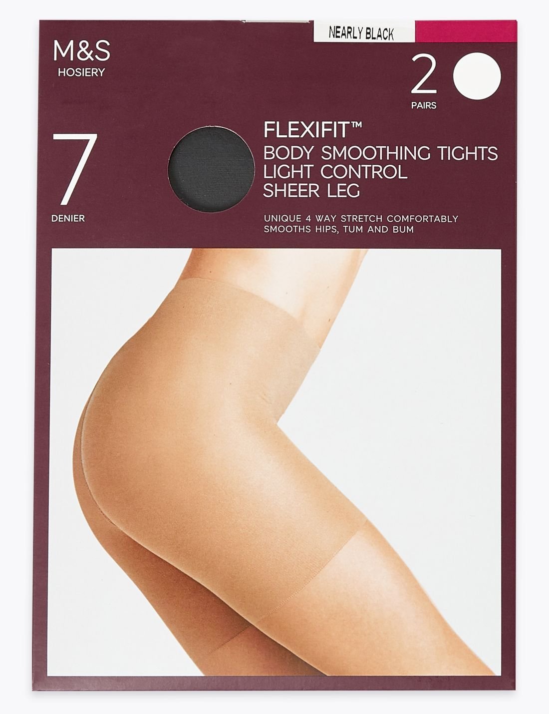 2'li Flexifit™ 7 Denye Külotlu Çorap Seti