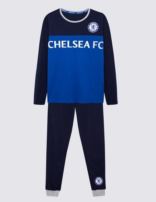 Mavi Chelsea FC Pijama Takımı