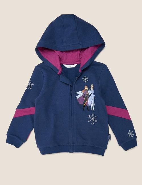 Lacivert Disney Frozen™ Kapüşonlu Sweatshirt
