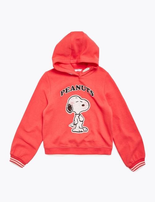 Kırmızı Snoopy™ Kapüşonlu Sweatshirt