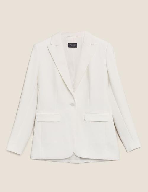 Beyaz Tailored Fit Blazer Ceket