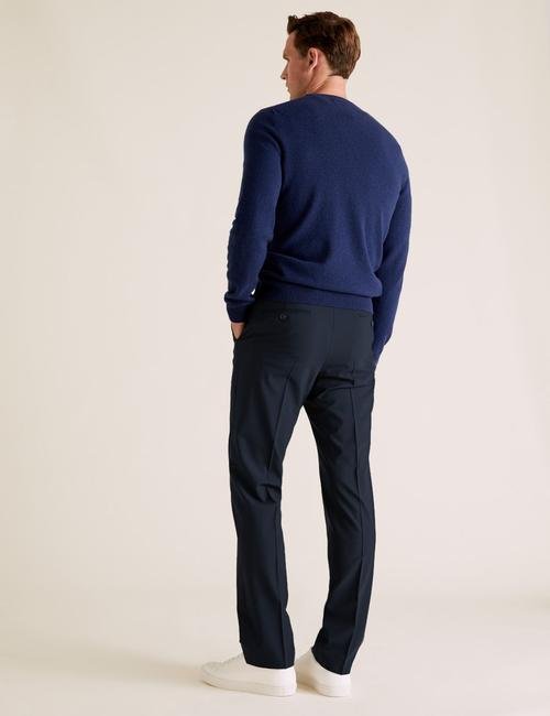 Lacivert The Ultimate Yün Karışımlı Regular Fit Pantolon