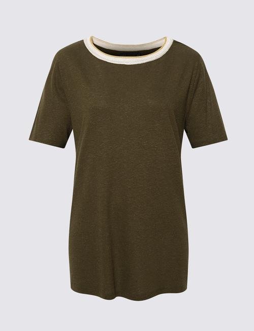 Yeşil Kısa Kollu T-Shirt