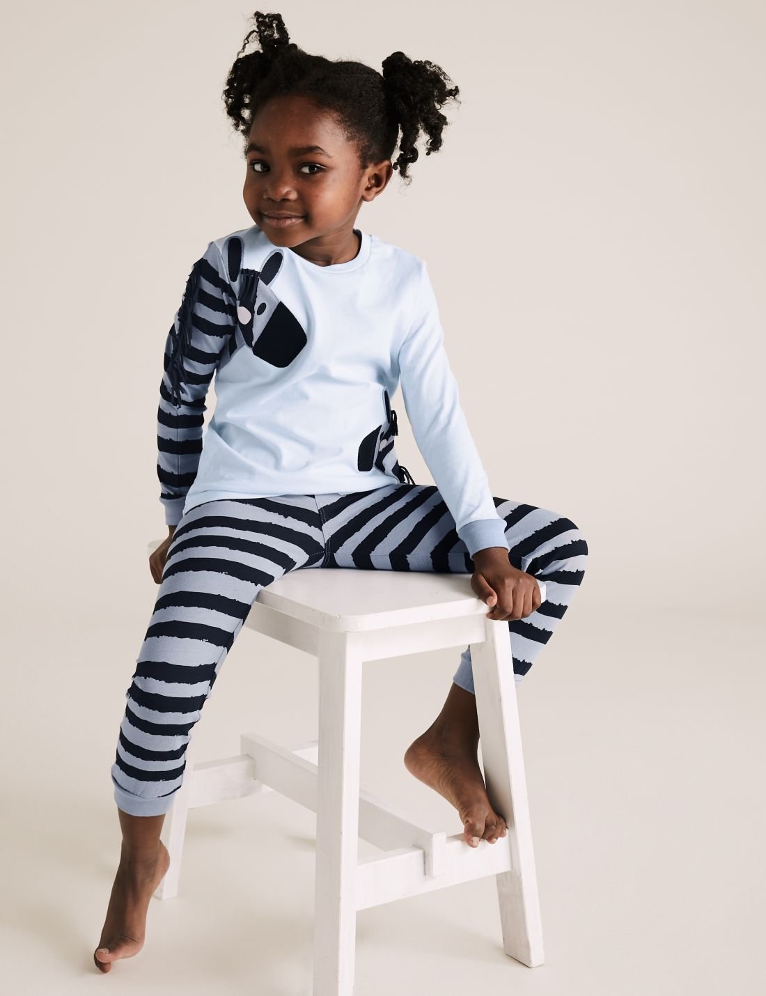 Zebra Desenli Pijama Takımı