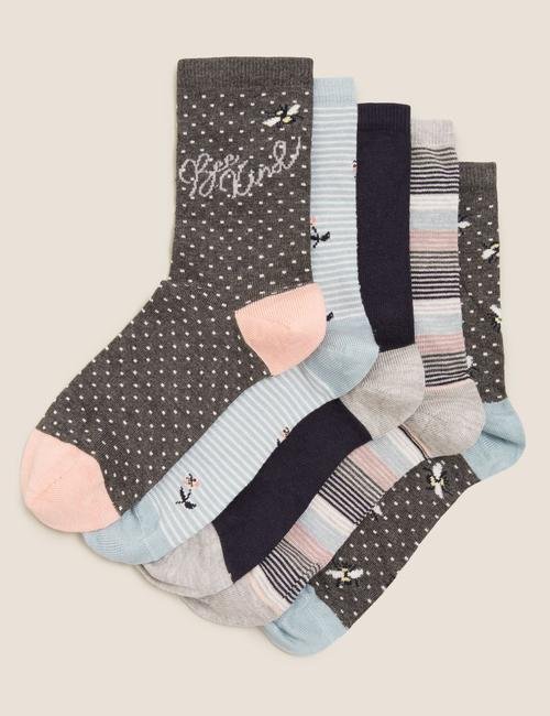 Gri 5'li Sumptuously Soft™ Çorap Seti