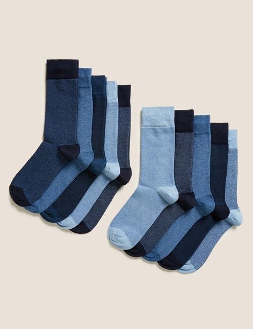 Mavi 10'lu Cool & Fresh™ Çorap Seti