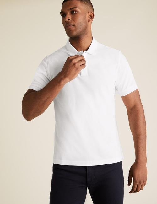 Beyaz 2'li Polo Yaka T-Shirt Seti