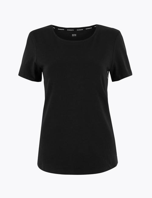 Siyah Regular Fit Kısa Kollu T-Shirt