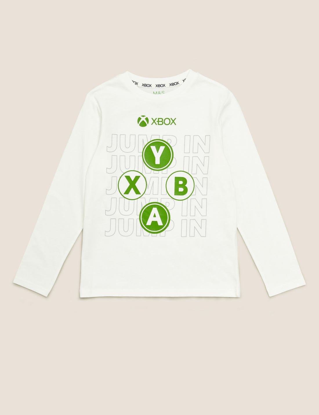 Saf Pamuklu Xbox Bluz