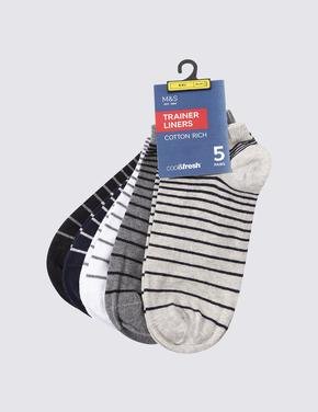 Erkek Gri 5'li Cool & Fresh™ Spor Çorabı Seti