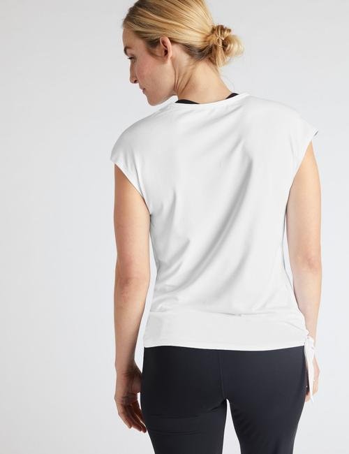 Beyaz V Yaka Yoga Bluzu