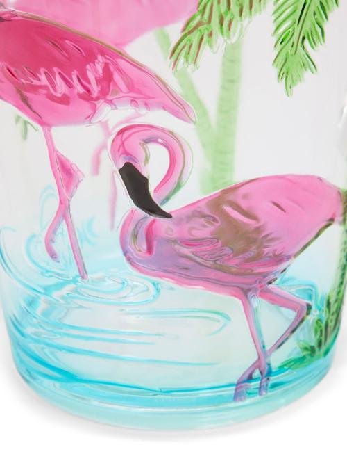 Multi Renk Flamingo Desenli Sürahi