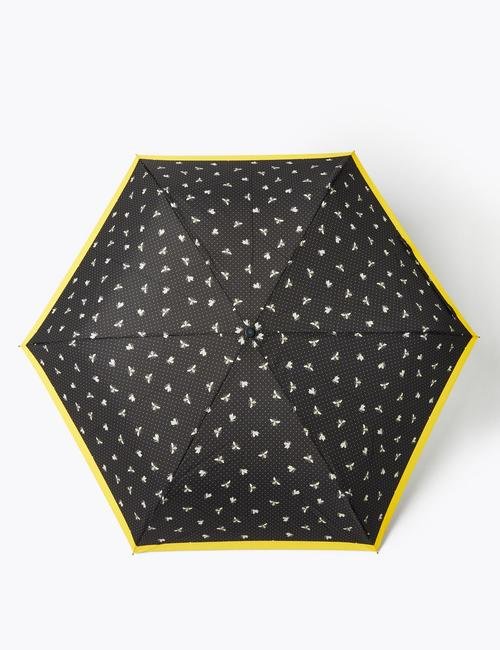 Siyah Arı Desenli Şemsiye