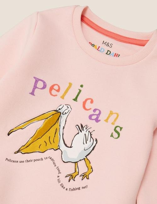 Pembe Pelicans Baskılı T-Shirt