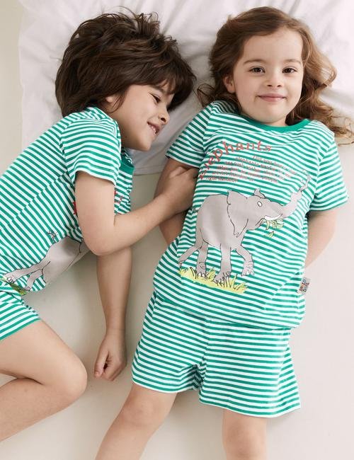 Multi Renk Fil Baskılı Unisex Pijama Takımı