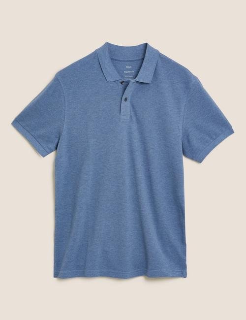Mavi Saf Pamuklu Pique Polo Yaka T-Shirt