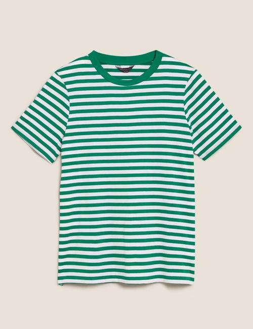Yeşil Çizgili T-Shirt